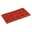 Flexible silicone mold - 15 tiny half-spheres 
