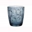 Tumbler - Old fashioned blue glass 10oz / 30cl - Diamond - Bormioli Rocco