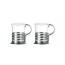 Tea glass 7.4oz / 22cl with stainless steel handle - Set of 2 