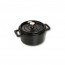 Round cast iron cocotte 8.6" / 22 cm - black - Fundamentals - Staub