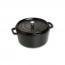 Round cast iron cocotte 13.4" / 34 cm - black - Fundamentals - Staub