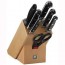 Wooden knife block - 8 pieces - black handle - Professional S - Zwilling