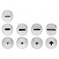 Batch of 9  piping tips - Inox - Paderno 