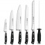 Set of one block, 5 knives for kitchen and one sharpening steel Riviera Arcos