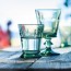 Emerald green water goblet - Abeille - La Rochère