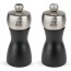 Black salt & pepper mill 12cm / 4.7" - Wood & Stainless steel - Fidji - Peugeot