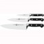 Set of 3 kitchen knives - black handle - Professional S - Zwilling