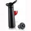 Black steel vacuum pump set + 1 bottle stopper - Vacu Vin