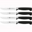 Steak knife 24,5cm/9.6" - black handle - Set of 4 -  Four Star - Zwilling