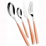 24 pieces melon cutlery set in stainless steel 18/10 - 2.5mm - Glamour - Bugatti