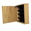Limed wooden cutlery box - 4 compartments for set of 24 or 48 pieces - Albert de Thiers