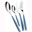 24 pieces blue cutlery set in stainless steel 18/10 - 2.5mm - Glamour - Bugatti