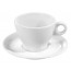 Porcelain breakfast saucer 6" / 16cm white - Set of 12 - Bourges - Pillivuyt