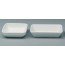 Stackable square porcelain bowl 4" / 11cm white - Régéthermie Pillivuyt 