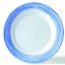 Soup plate white and blue 9" / 23cm - Arcoroc