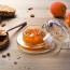 Transparent mechanical glass butter dish with lid - La Rochère