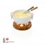 Fondue white ceramic set black 33,8oz/1L - Twinkle - Pro - Boska