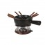 Fondue set black ceramic 33,8oz/1L - Life - Boska