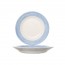 Soup plate white and blue 8.7" / 22.5cm - Brush blue - Arcoroc
