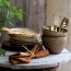 Round ceramic hollow plate 8" / 20,7cm beige Matera