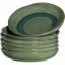 Round ceramic hollow plate 8" / 20,7cm green - Matera - Leonardo