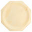 Disposable octagonal wooden plate natural color Ø 26 x 2.2cm / Ø 10 - Set of 50