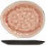 Oval plate black and rose 7.68"x 6.30" /19.5cm x 16cm - Set of 6 - Cosy & Trendy - Laguna Old Rose