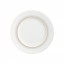 White round flat porcelain plate 8.3" / 21.5cm with grey pattern - Ginseng - Chef & Sommelier