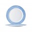 Round dinner plate white/blue 7.5" / 19cm - Brush blue - Arcoroc
