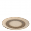 Round ceramic dinner plate 8.7" / 22,5cm beige - Set of 6 - Matera