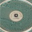Matera Leonardo round ceramic dinner plate 8.7" / 22,5cm green