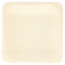 Disposable square wooden plate natural color 14x2cm / 5.5x0.7" - Set of 50 