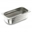 Stainless steel 18/10 gastronorm container GN 1/2 26.5x 32.5 x 4cm/10.2" x 12.6" x 1.6" - Lacor