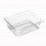 Tritan BPA free gastronorm container GN 1/2 26.5x 32.5 x 6.5cm/10.2" x 12.6" x 2.4" - Paderno