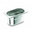 Stainless steel gastronorm container GN 1/3 17.6x 32.5 x 6.5cm/6.6" x 12.6" x 2.4" - Lacor