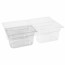 Tritan BPA free gastronorm container GN 1/4 26.5x 16.2 x 6.5cm/10.2" x 6.3" x 0.8"  - Paderno