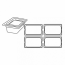 Polycarbonate gastronorm container GN 1/4 26.5 x 16.2 x 15cm / 10x6x6" - AZ Boutique