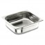 Stainless steel 18/10 gastronorm container GN 2/3 35.4x 32.5 x 4 cm/13.7" x 12.8" x 1.6" - Lacor