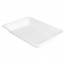 Disposable bionic cellulose tray white color 19.6x14.7x2.7 cm / 7.4x5.5x0.7" - Set of 50