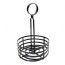 Wrought iron condiment holder 5.90" x 9.45" (15,5 x 24cm) black - AZ Boutique