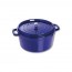 Round cast iron cocotte 12" / 30 cm - intense blue - Fundamentals - Staub