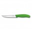 steak and pizza knife 5" blade green synthetic - swissclassic - victorinox 
