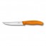 steak and pizza knife 5" blade orange synthetic - swissclassic - victorinox 