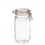 Glass canning jar 51oz / 1.5L with 85mm airtight gasket - super - le parfait