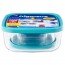 Glass storage boxes turquoise plastic lid - Set of 3 - Frigoverre - Bormioli Rocco