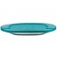 Oval glass food container turquoise plastic lid 11 x 7 " / 27 x 19,5 cm - Frigoverre - Bormioli Rocco