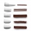 Tips silicone decorating bottle 14cl / 5oz - brown - Singly sold - Lacor