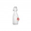Swing top satin glass bottle 8 oz / 0.25 L with label - Swing - Bormioli Rocco