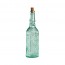 Transparent green tinted glass oil / vinegar bottle 24 oz / 71 cL 3 x 3 x 12" / 8 x 8 x 31 cm - country home - Bormioli Rocco