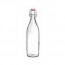 Transparent glass bottle 34 oz / 1 L 3 x 3 x 13" / 8 x 8 x 32 cm - giara - Bormioli Rocco